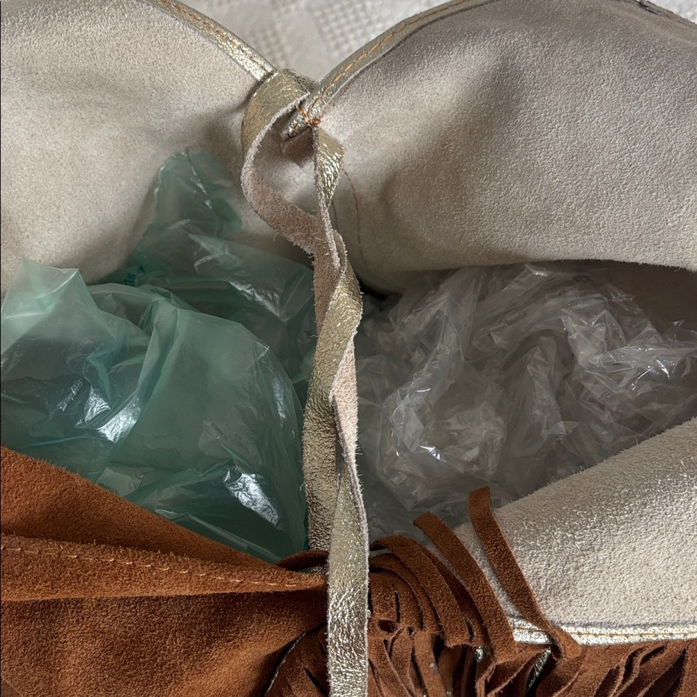 Borse In Pelle Western Fringe Leather Bohemian Shoulder Bag - Picture 9 of 15